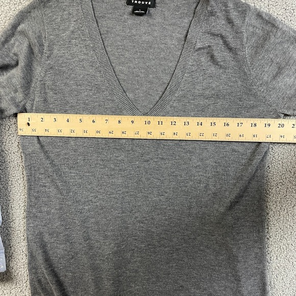 Trouve sweat Vest Size layered‎ long sleeve blouse top shirt large - Picture 3 of 7